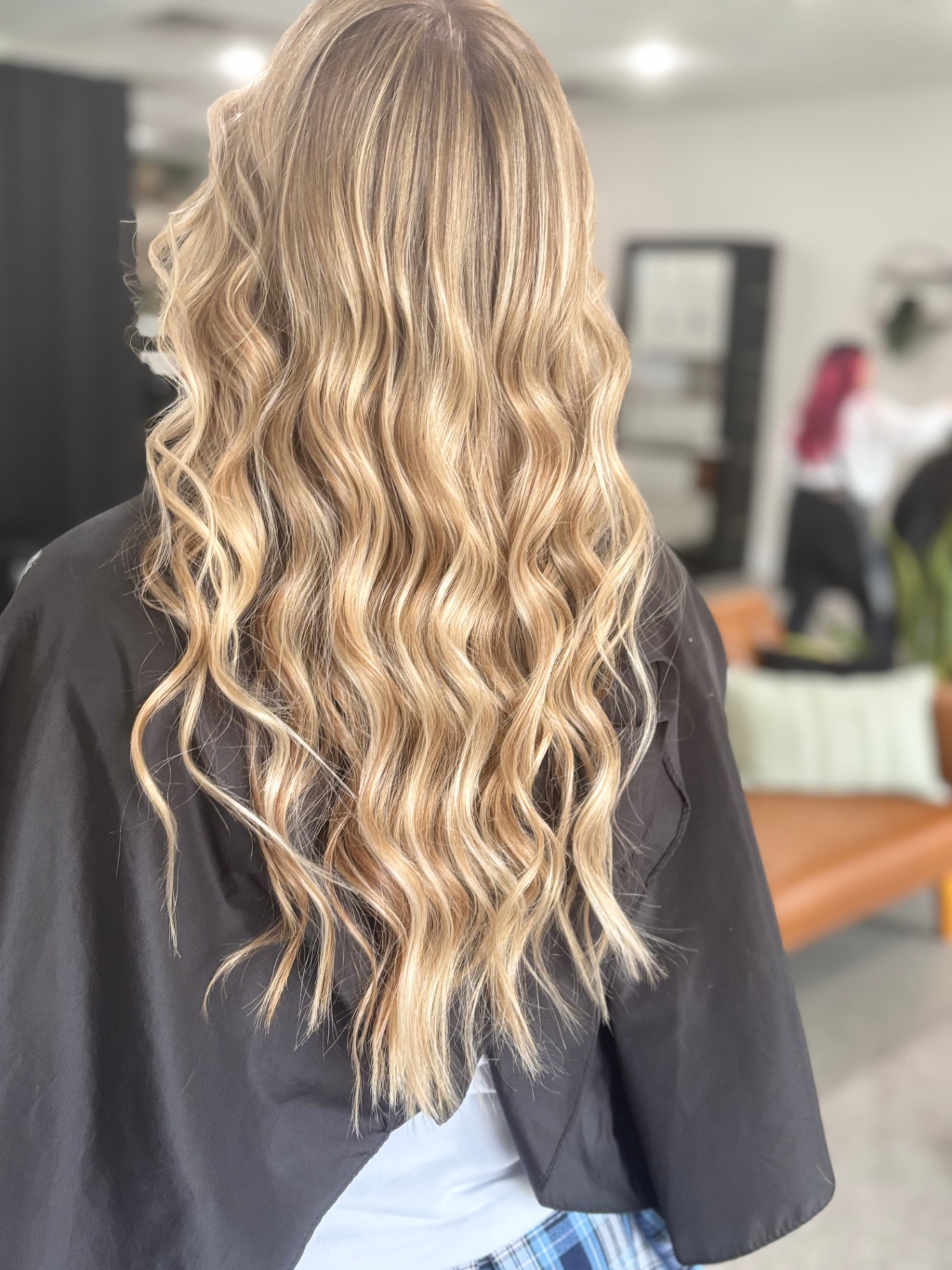 Golden blonde mermaid waves