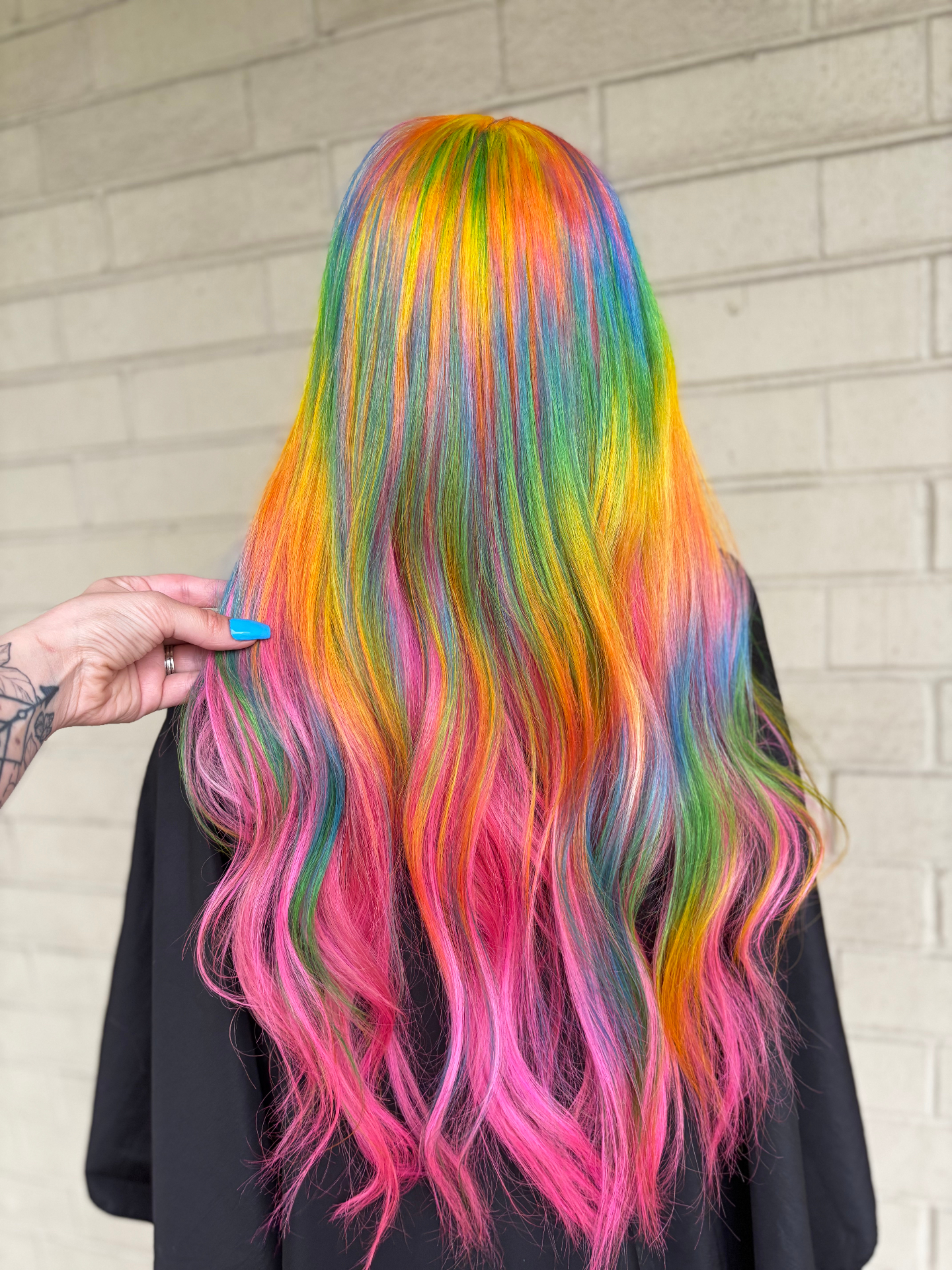 Vivid red hair color transformation by Katie Cheatham in Louisville, KY